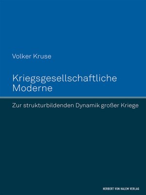 cover image of Kriegsgesellschaftliche Moderne